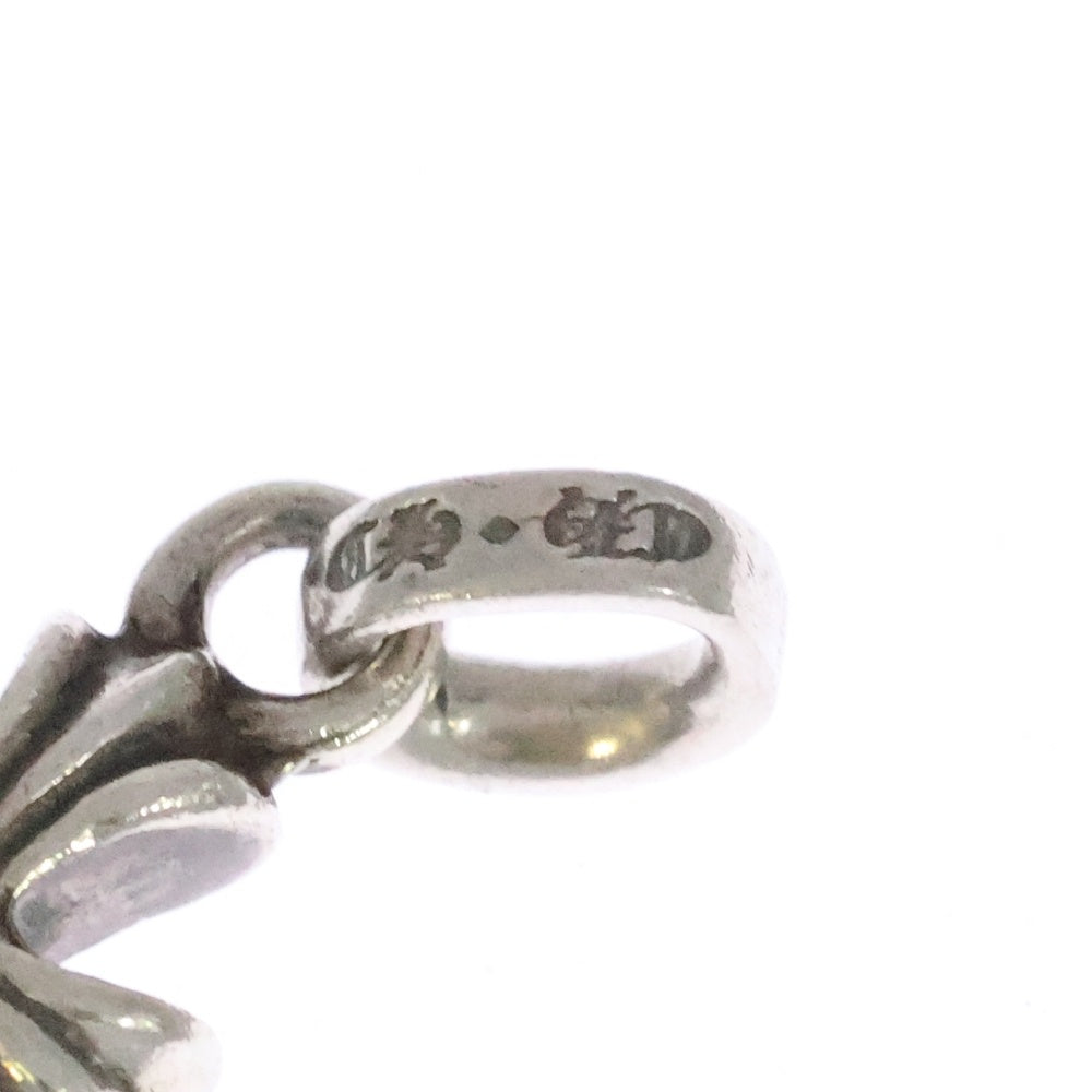 CHROME HEARTS(クロムハーツ) CRS BBYFAT P DMND A ベイビーファット アフターPAVEダイヤ チャーム シルバーネックレストップ