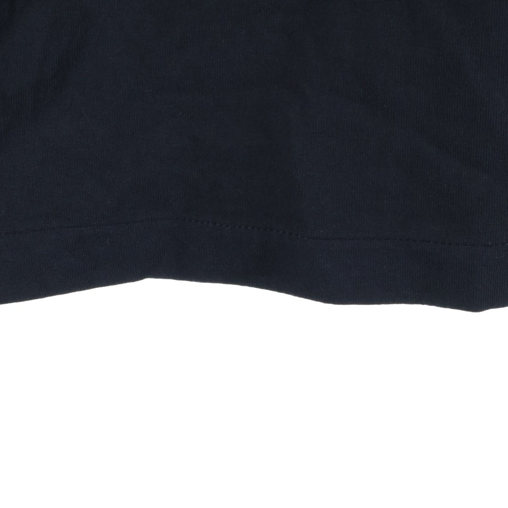 CHROME HEARTS(クロムハーツ) YNOT L/S TEE フロントロゴ刺繍 袖CHクロス刺繍 クルーネック 長袖Tシャツ ブラック