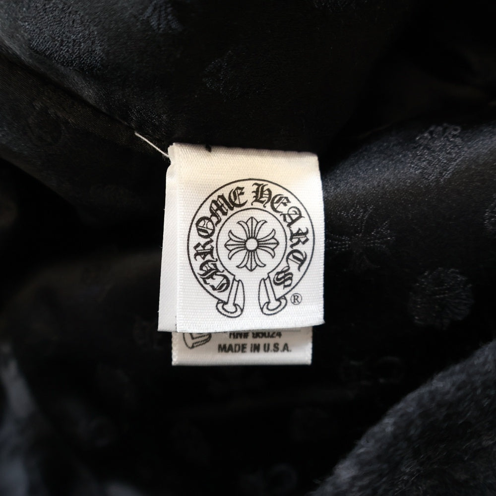 CHROME HEARTS(クロムハーツ) チェック柄 ウールストレートパンツ グレー