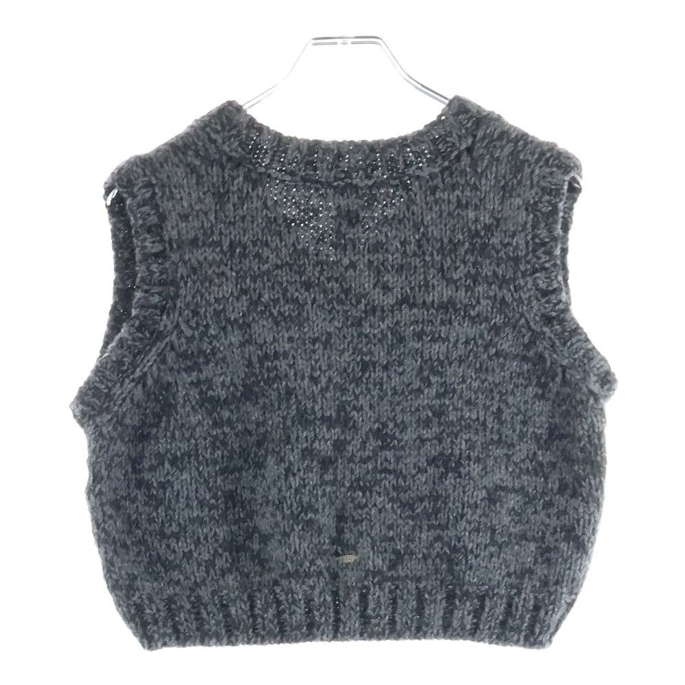 CHROME HEARTS(クロムハーツ) Y NOT カシミア CHプラスパッチ ニットベスト グレー