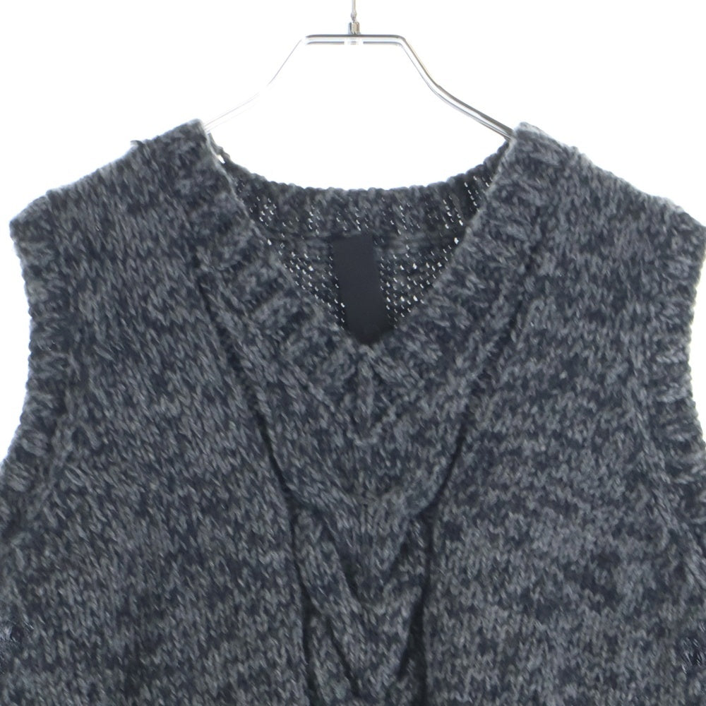 CHROME HEARTS(クロムハーツ) Y NOT カシミア CHプラスパッチ ニットベスト グレー