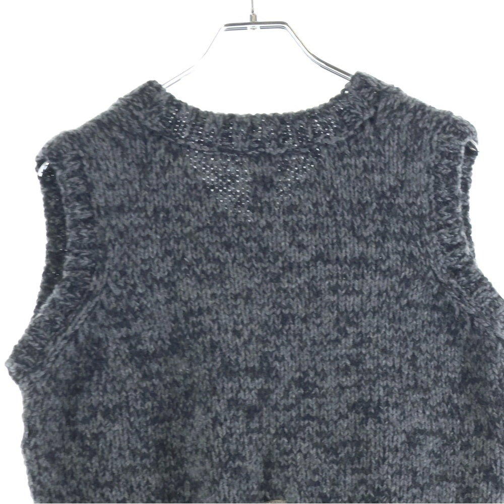 CHROME HEARTS(クロムハーツ) Y NOT カシミア CHプラスパッチ ニットベスト グレー
