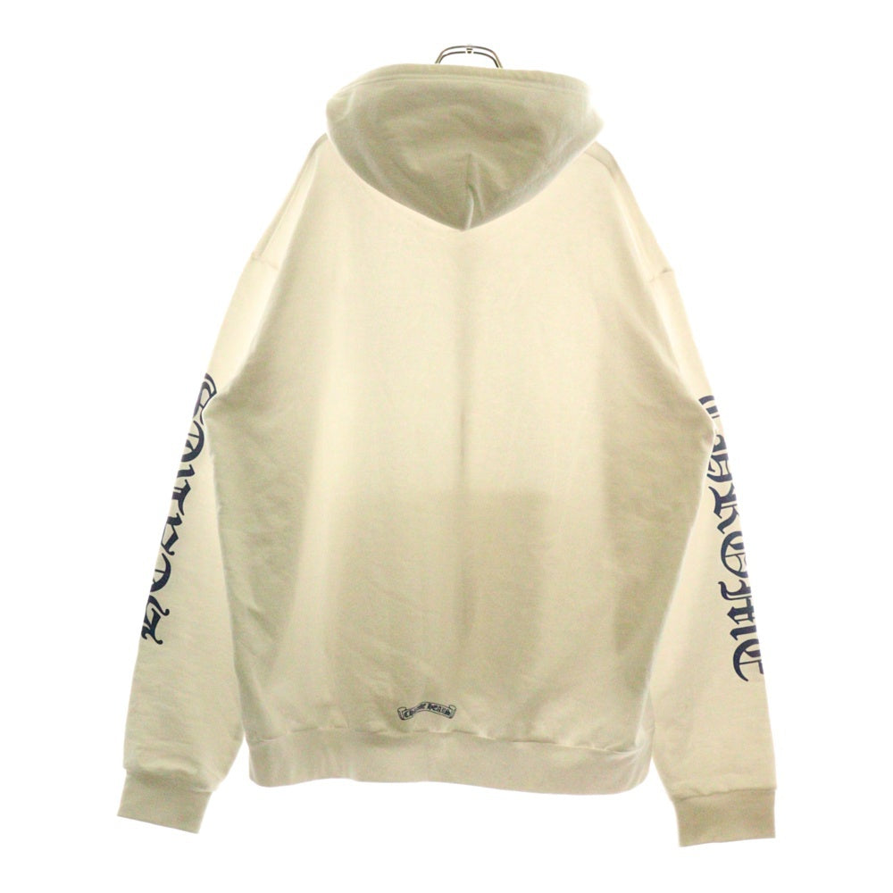 CHROME HEARTS(クロムハーツ) SWTSHRT HD ZIP アームロゴプリントジップアップパーカー