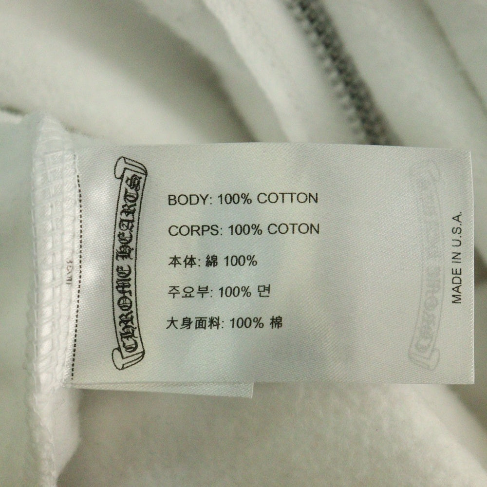 CHROME HEARTS(クロムハーツ) SWTSHRT HD ZIP アームロゴプリントジップアップパーカー