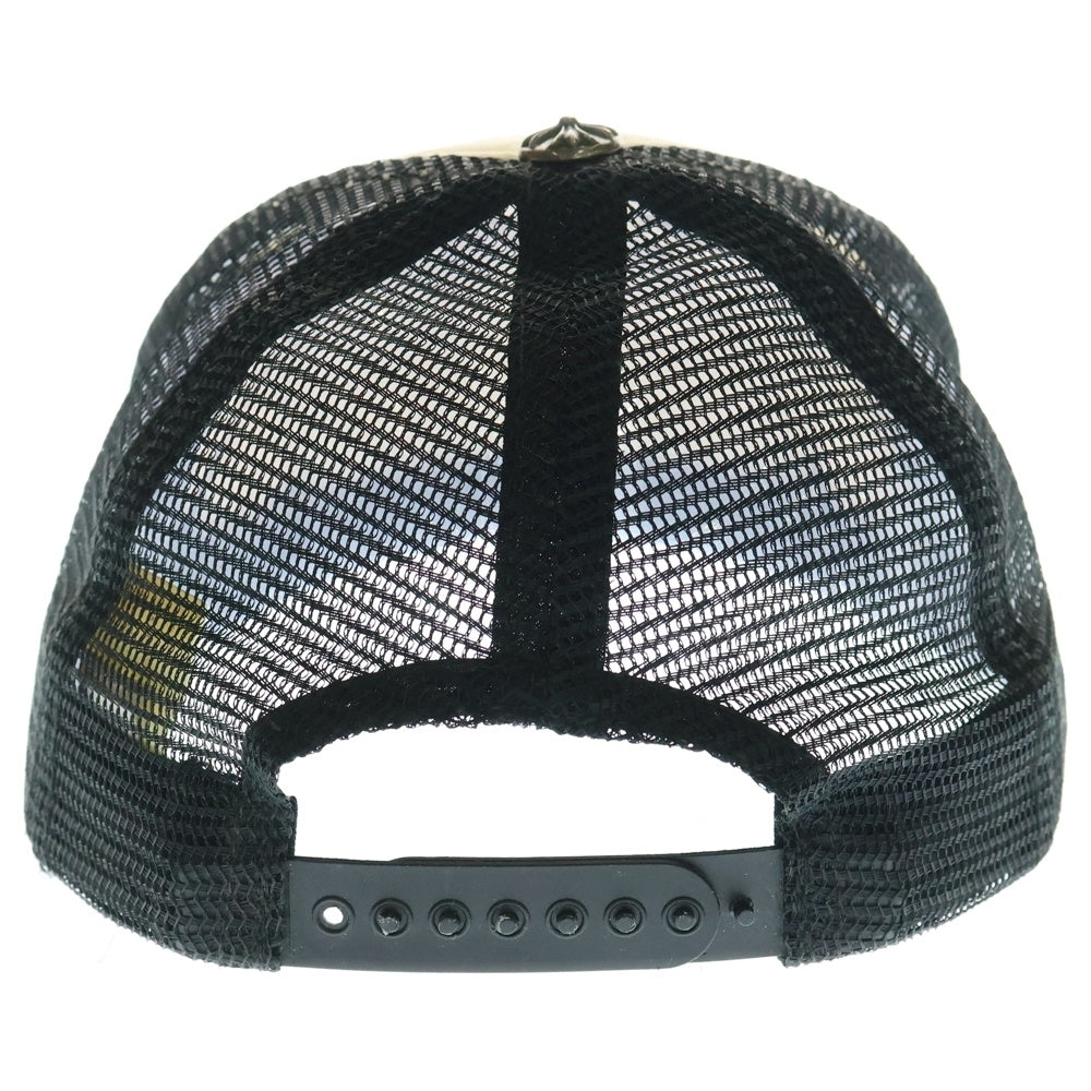 CHROME HEARTS(クロムハーツ) TRUCKER CAP トラッカー メッシュ ベースボールキャップ 帽子 ブラック/ホワイト
