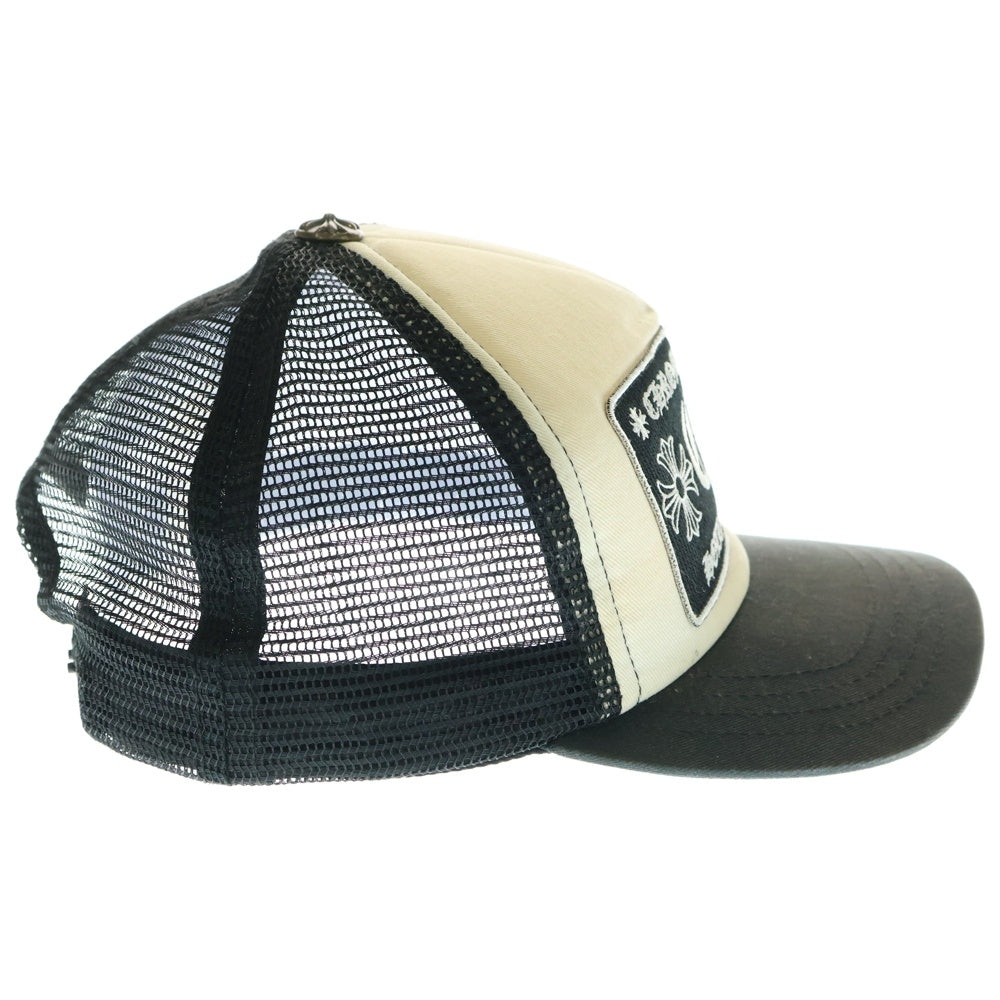 CHROME HEARTS(クロムハーツ) TRUCKER CAP トラッカー メッシュ ベースボールキャップ 帽子 ブラック/ホワイト