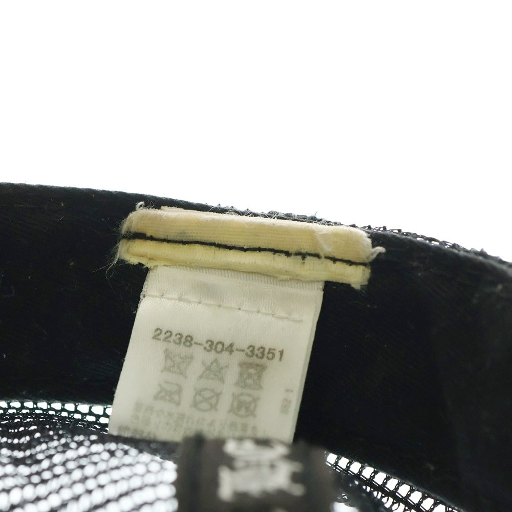 CHROME HEARTS(クロムハーツ) ×MATTY BOY Chomper Tracker Cap クロムハーツ×マッティボーイ チョンパートラッカーキャップ 帽子 パッチ ハラコ ヒョウ柄 クロスボール ブラック