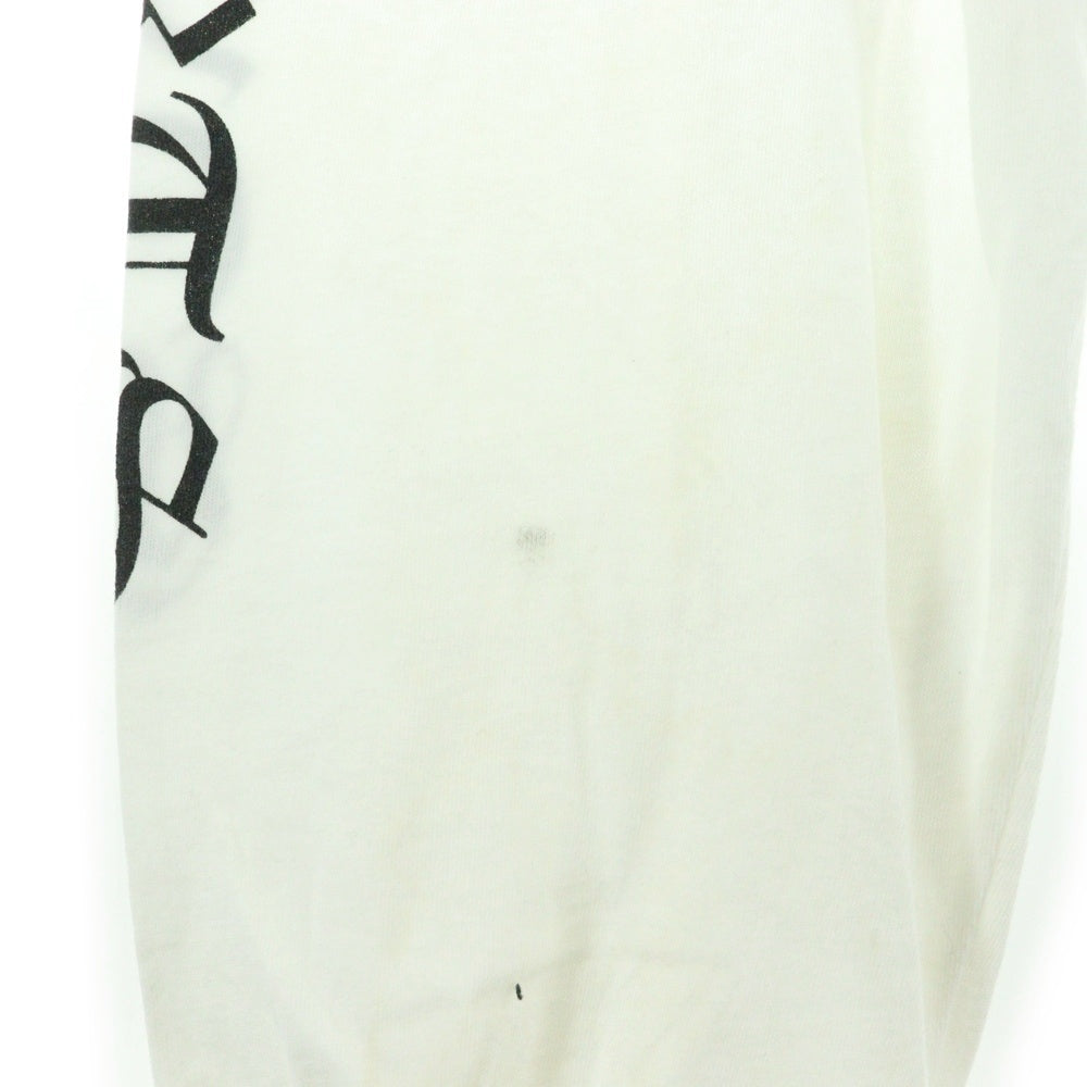 CHROME HEARTS(クロムハーツ) CH L S バックCHクロス ホースシュー アームロゴプリント 長袖カットソー ロンT ホワイト