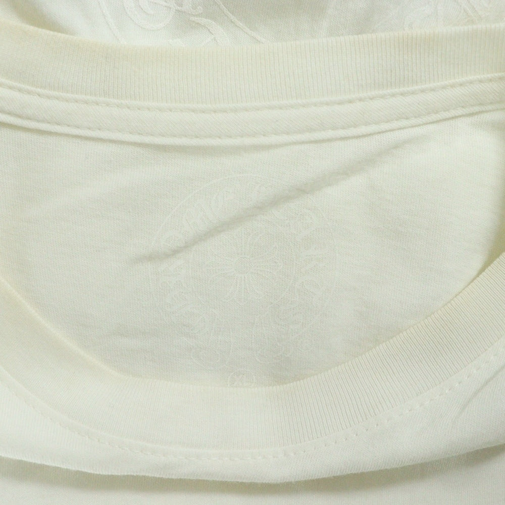 CHROME HEARTS(クロムハーツ) CH L S バックCHクロス ホースシュー アームロゴプリント 長袖カットソー ロンT ホワイト