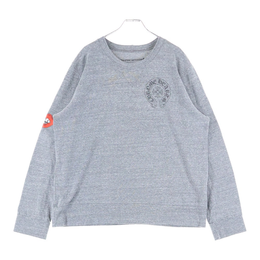 CHROME HEARTS(クロムハーツ) ×MATTY BOY PPO BOY Blue Sweat Shirt マッティボーイ PPOボーイブルー スウェット グレー