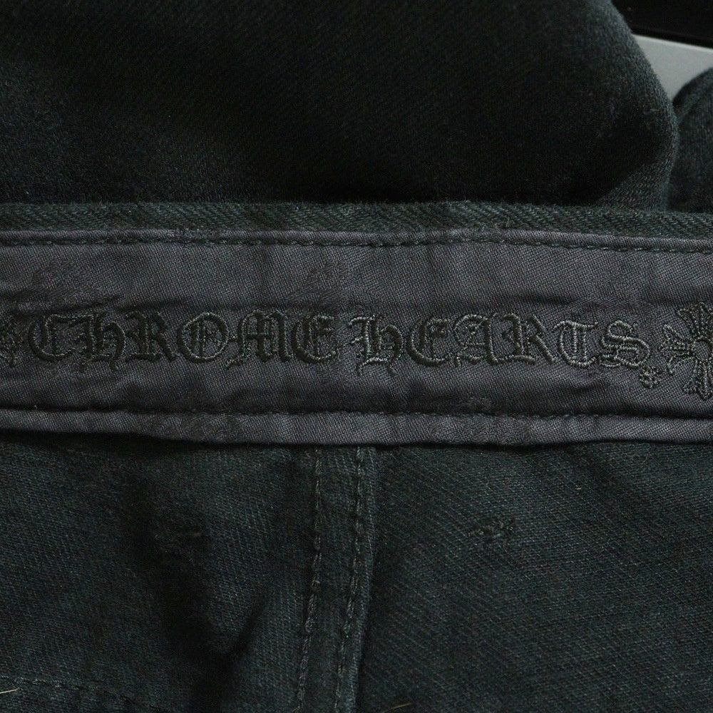CHROME HEARTS(クロムハーツ) JEAN STRTLG FBRC クロスパッチ付きデニムパンツ