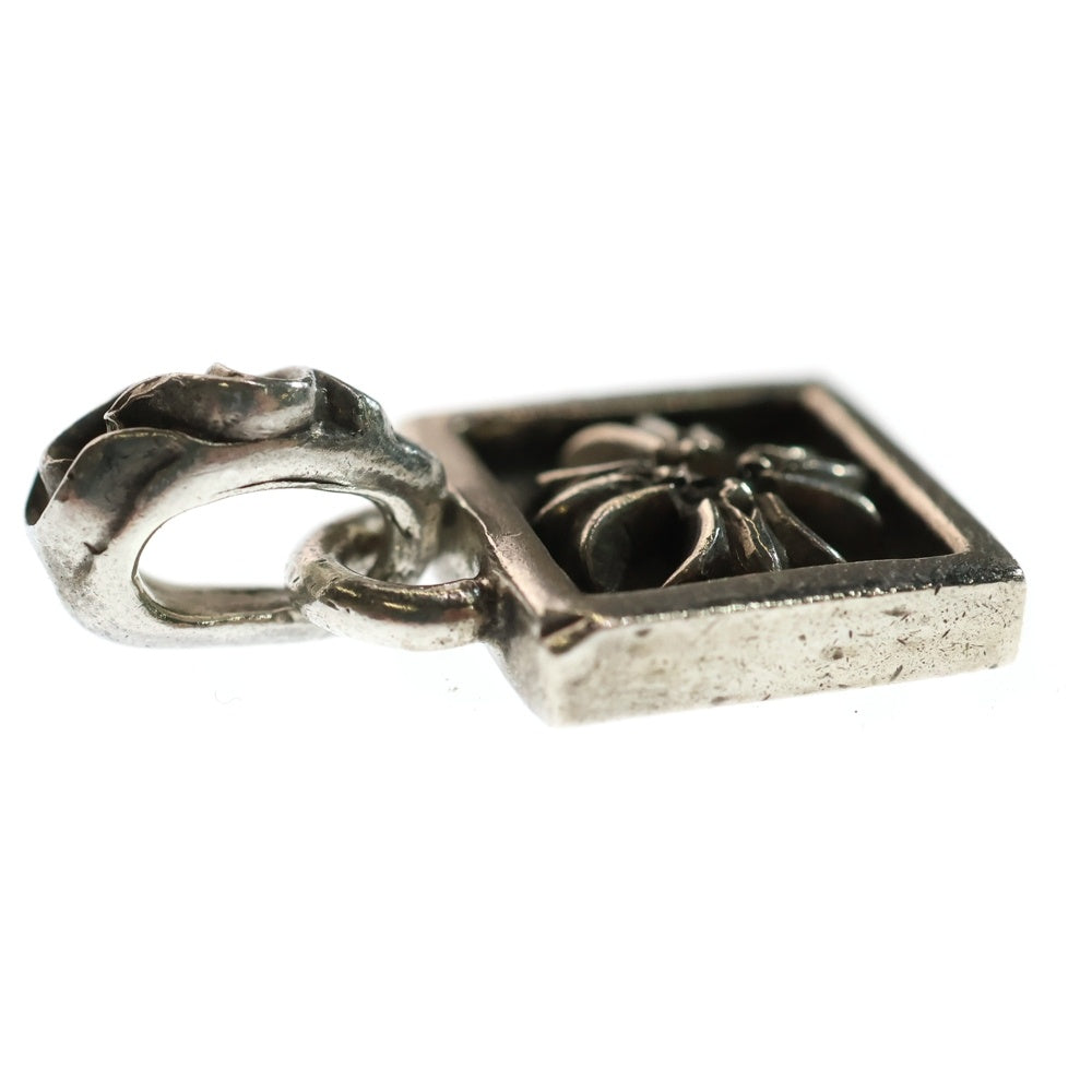 CHROME HEARTS(クロムハーツ) FRAMED CH PLUS 1DIA フレームドCHプラス 1ブラックダイヤ チャーム ネックレストップ