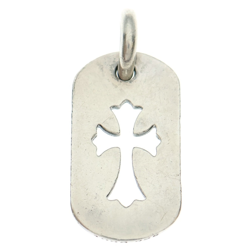 CHROME HEARTS(クロムハーツ) D TAG SML CO CRS カットアウトクロスドッグタグ スモール ペンダントトップ シルバー BCA242