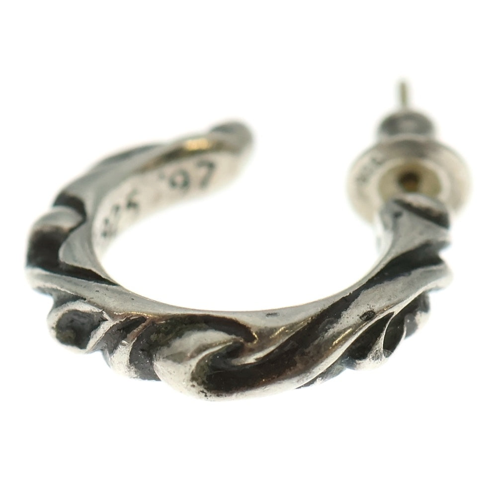CHROME HEARTS(クロムハーツ) HOOP SCROOL 1 スクロールフープ シルバーピアス