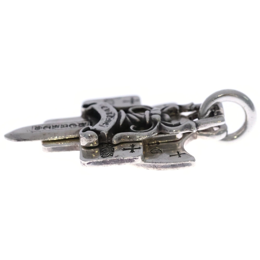 CHROME HEARTS(クロムハーツ) 3TRINKETS スリートリンケッツペンダント シルバーネックレストップ