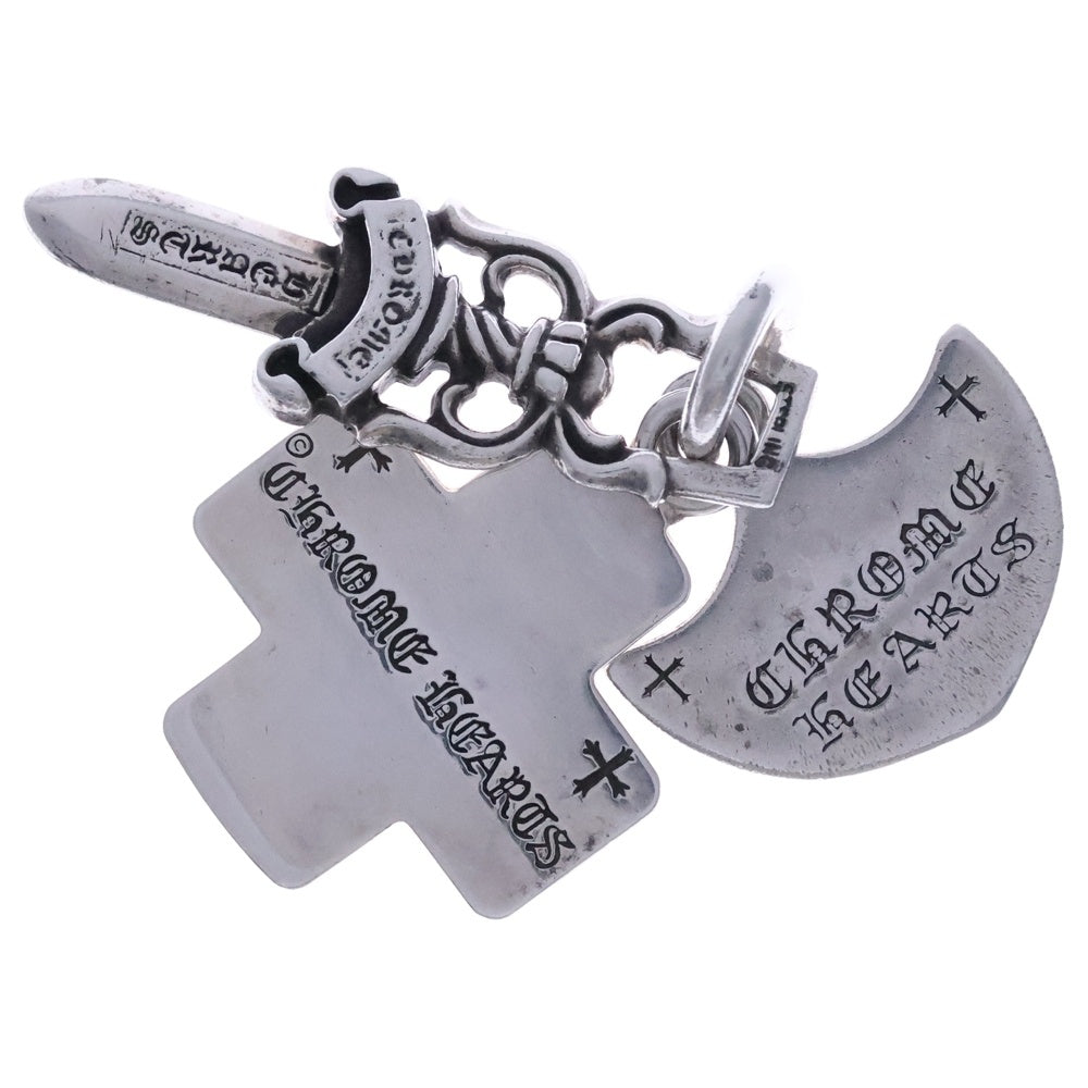 CHROME HEARTS(クロムハーツ) 3TRINKETS スリートリンケッツペンダント シルバーネックレストップ