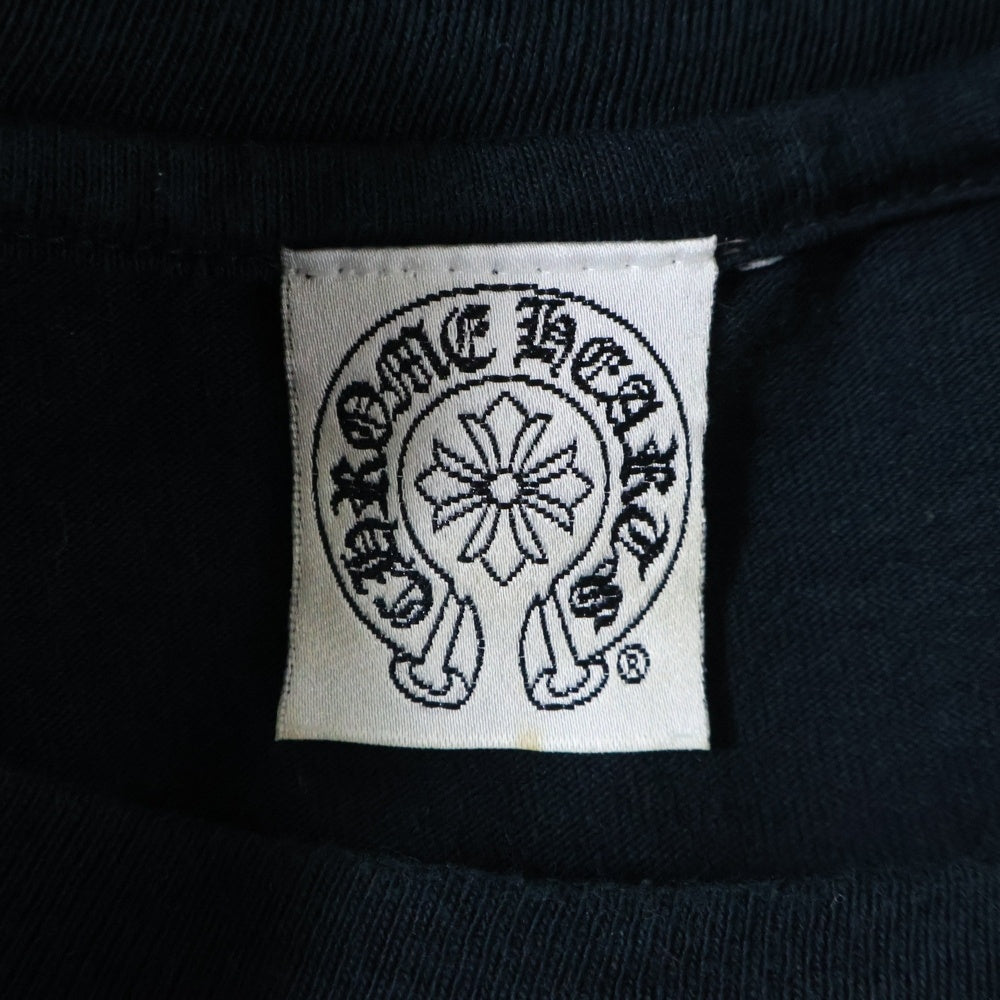 CHROME HEARTS(クロムハーツ) OLD オールドモデル バックスクロールラベル ダガープリント 長袖Tシャツカットソー ブラック