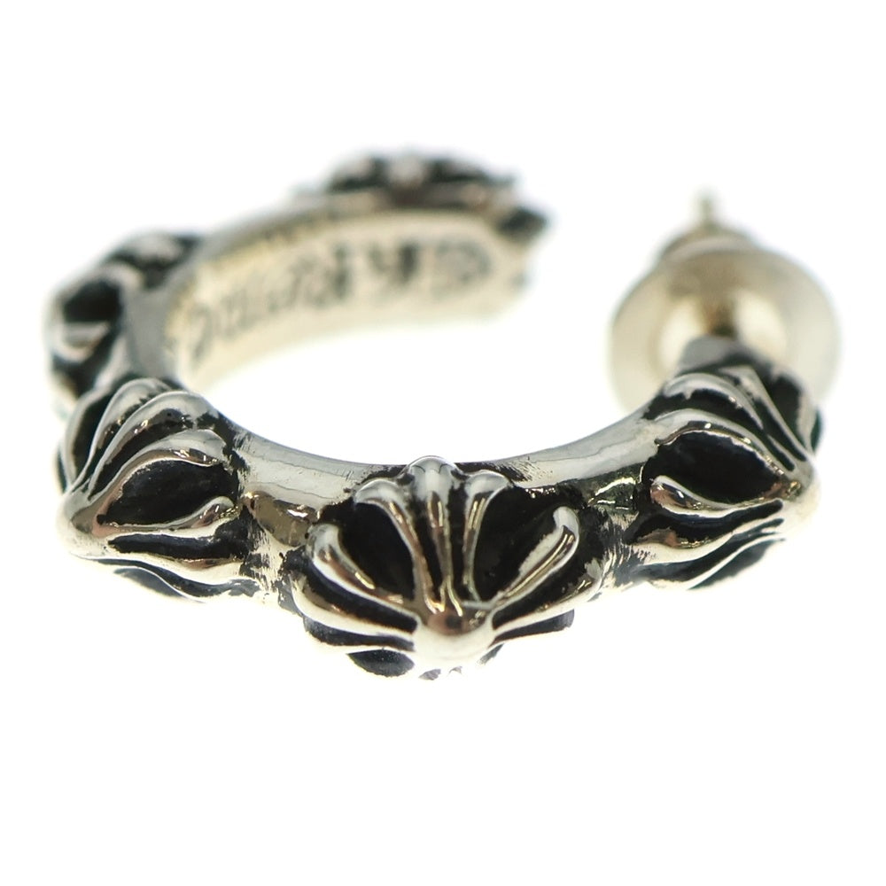 CHROME HEARTS(クロムハーツ) HOOP CROSS クロスバンド フープピアス シルバー BCA100