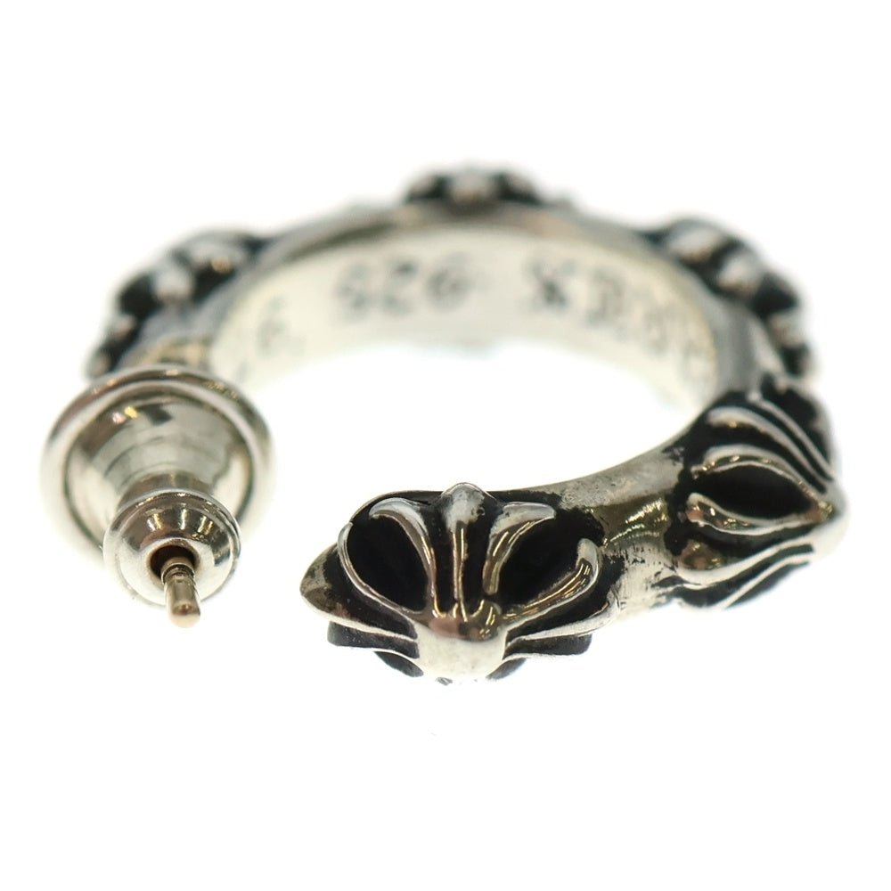 CHROME HEARTS(クロムハーツ) HOOP CROSS クロスバンド フープピアス シルバー BCA100