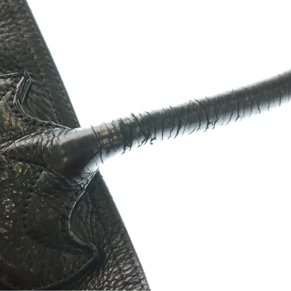 CHROME HEARTS(クロムハーツ) FS TOTE FSトート 両面セメタリークロスパッチ付きレザートートバッグ ブラック