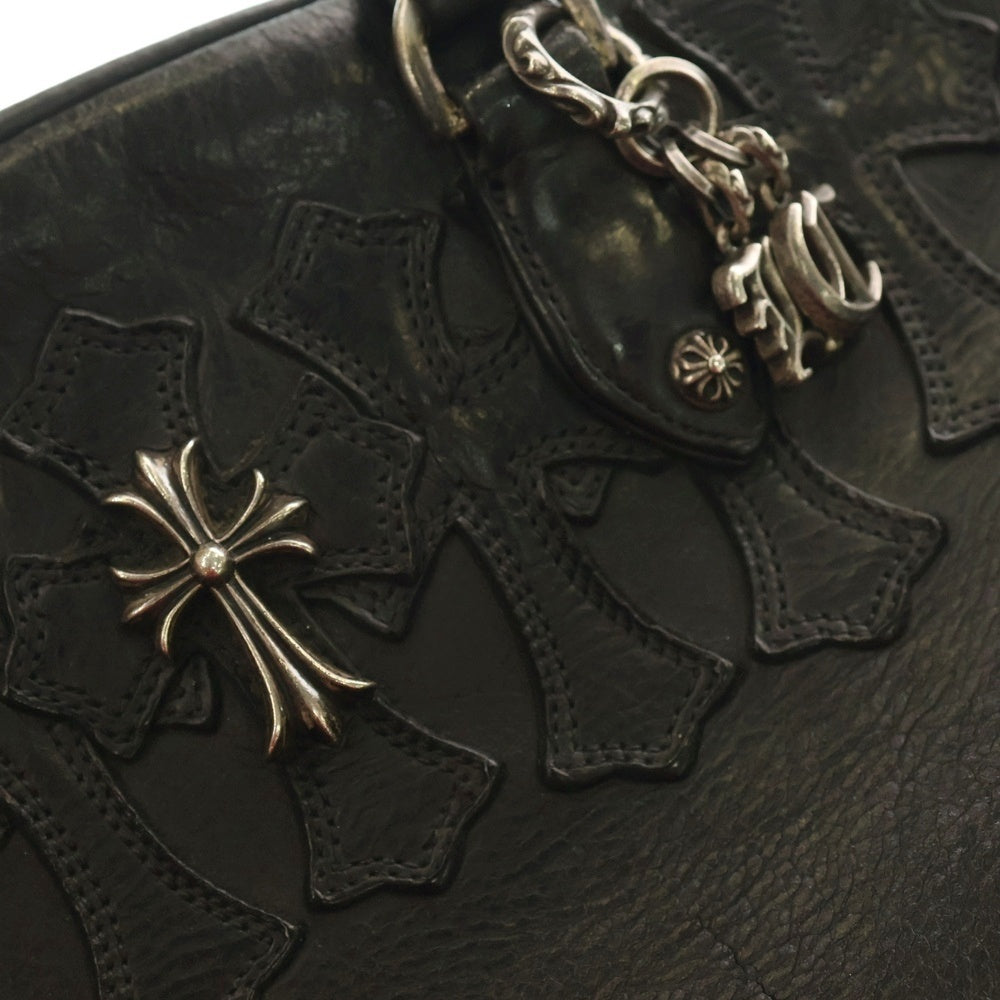 CHROME HEARTS(クロムハーツ) GYM SM ジムバッグ スモールCHクロス付きレザーハンドバッグ