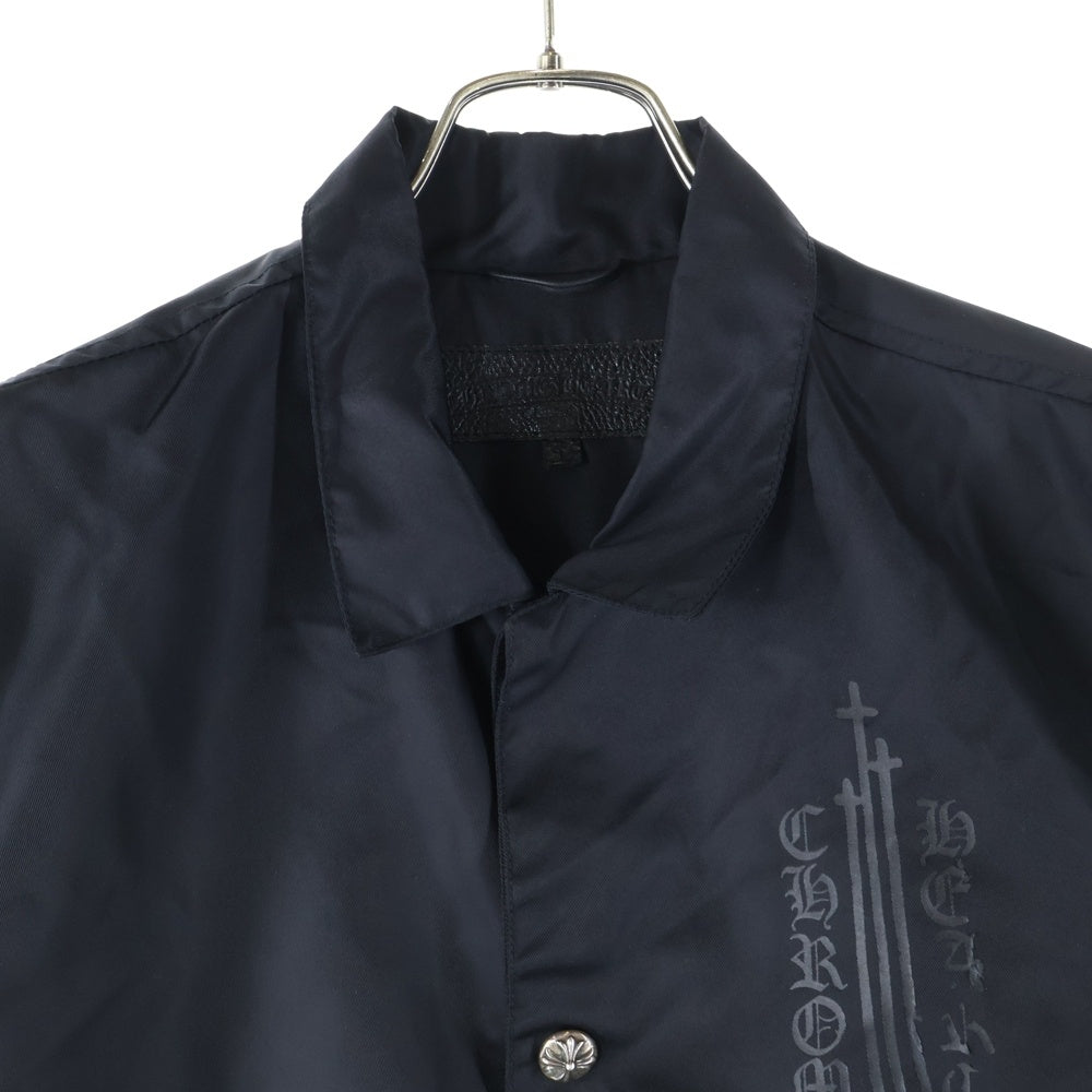 CHROME HEARTS(クロムハーツ) RIGGINS FBRC 英字プリントナイロンコーチジャケットブルゾンク