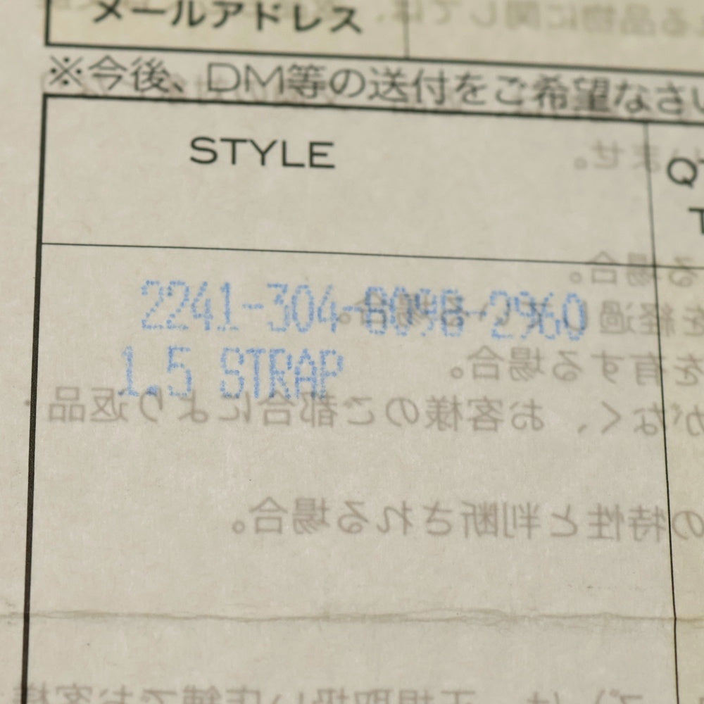 CHROME HEARTS(クロムハーツ) 1.5 STRAP 1.5inch スクロールレーベルリベッツ レザーベルト ブラウン