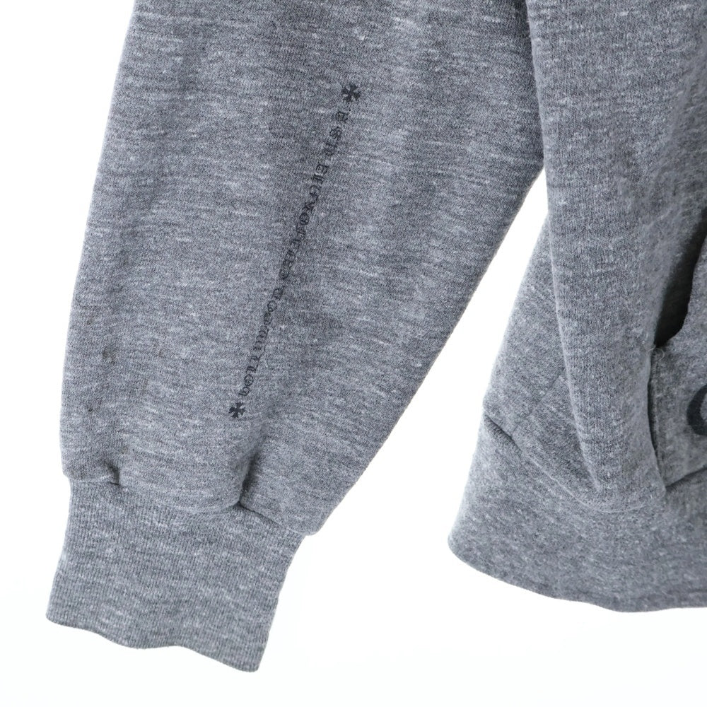 CHROME HEARTS(クロムハーツ) CH PLUS バックCHプラスプリント ダガージップ パーカー グレー