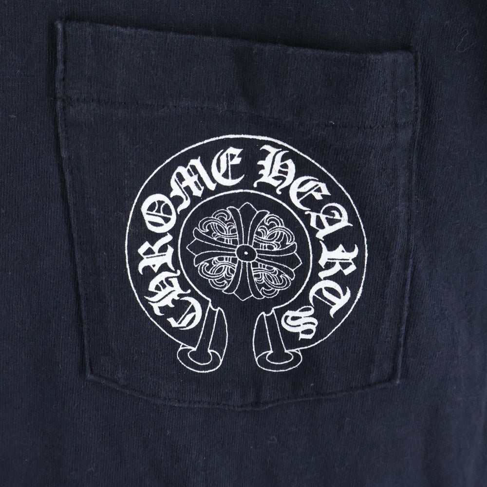 CHROME HEARTS(クロムハーツ) OLD NEW YORK Horseshoe L/S Tee オールド ニューヨーク限定 ホースシュープリント 長袖Tシャツ ロングスリーブカットソー ブラック