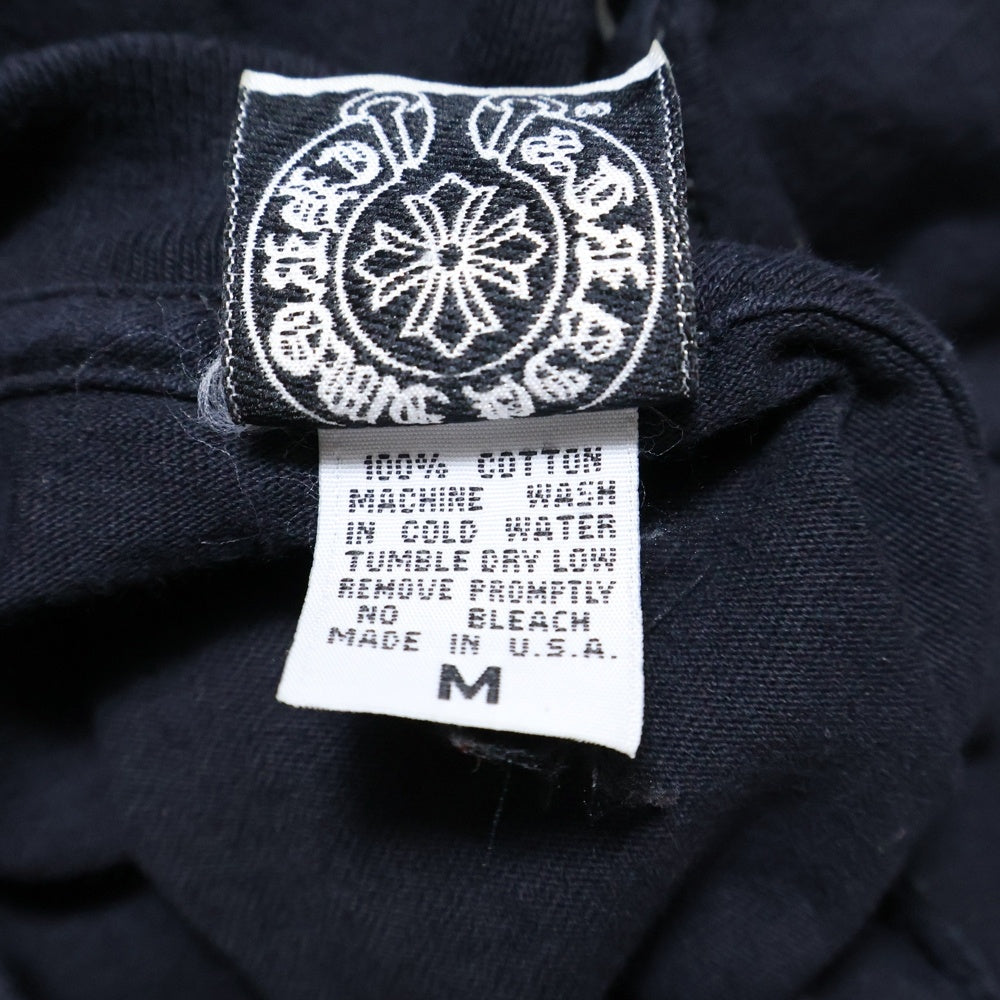 CHROME HEARTS(クロムハーツ) OLD NEW YORK Horseshoe L/S Tee オールド ニューヨーク限定 ホースシュープリント 長袖Tシャツ ロングスリーブカットソー ブラック