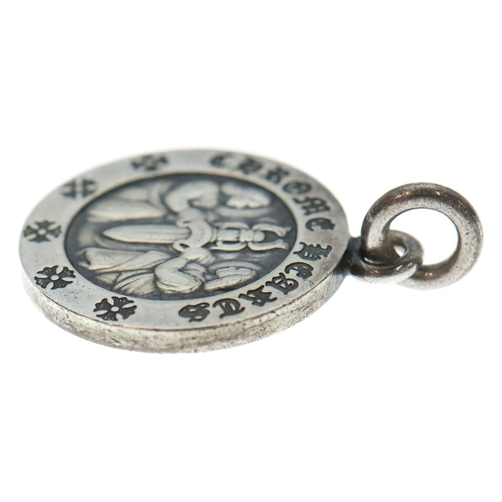 CHROME HEARTS(クロムハーツ) CHRM ANGL MDL エンジェルメダルチャーム V2 シルバーネックレストップ