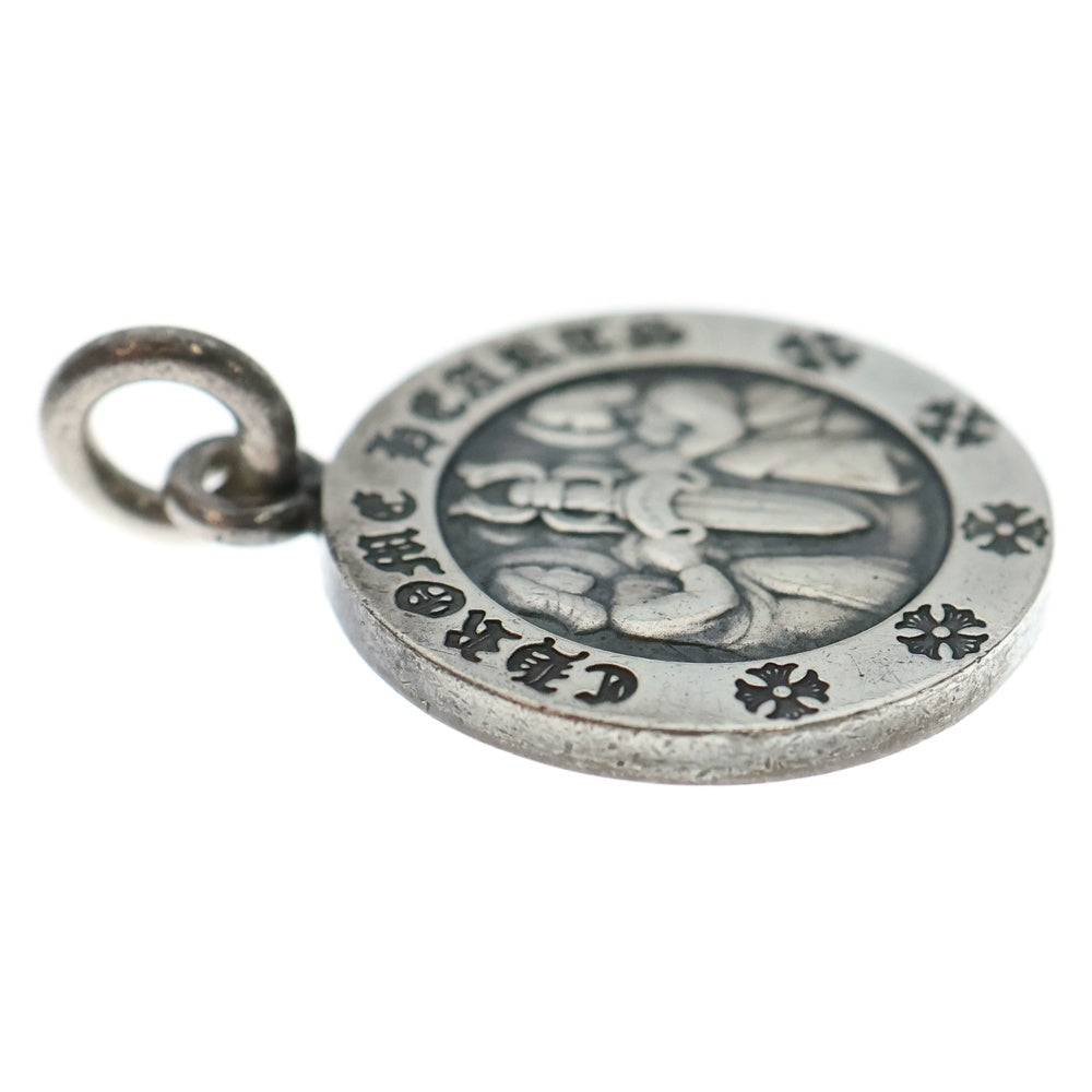 CHROME HEARTS(クロムハーツ) CHRM ANGL MDL エンジェルメダルチャーム V2 シルバーネックレストップ