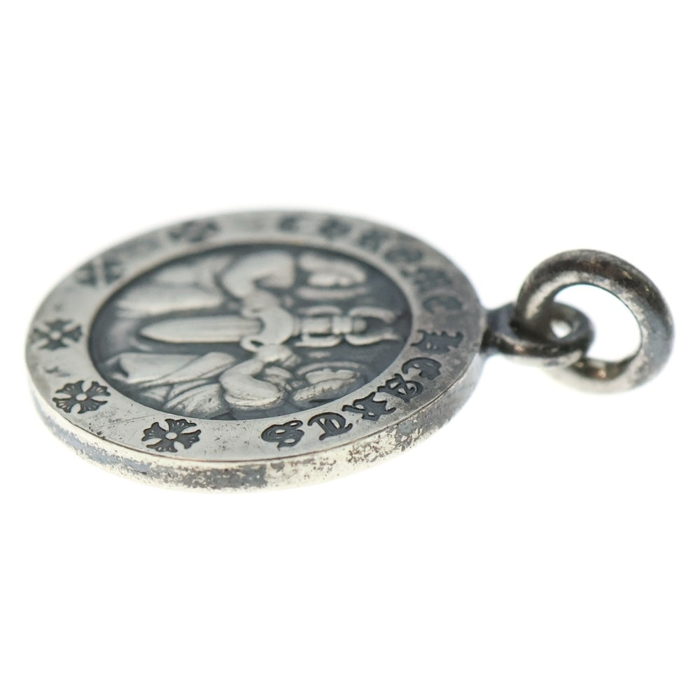 CHROME HEARTS(クロムハーツ) CHRM ANGL MDL エンジェルメダルチャーム V2 シルバーネックレストップ