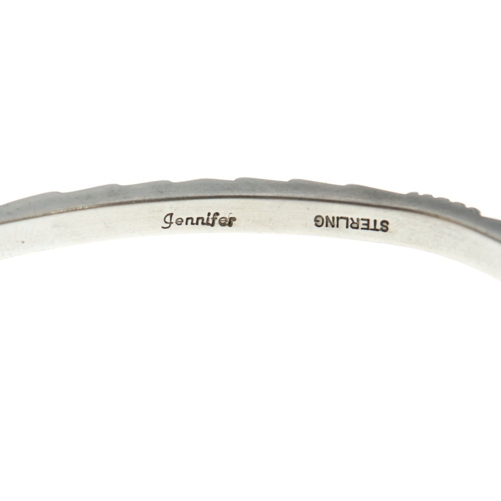 INDIAN JEWELRY(インディアンジュエリー) ナバホ族 ジェニファーカーティス スタンプワークバングル シルバー