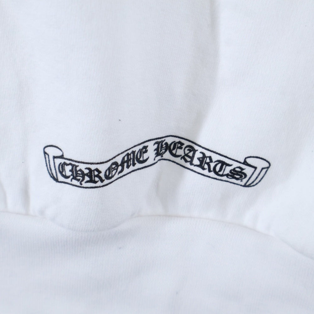 CHROME HEARTS(クロムハーツ) SWTSHRT HD ZIP 袖フローラルバックホースシュープリントパーカー