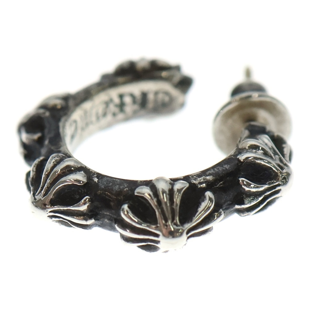 CHROME HEARTS(クロムハーツ) HOOP CROSS クロスバンド フープピアス シルバー BCA100