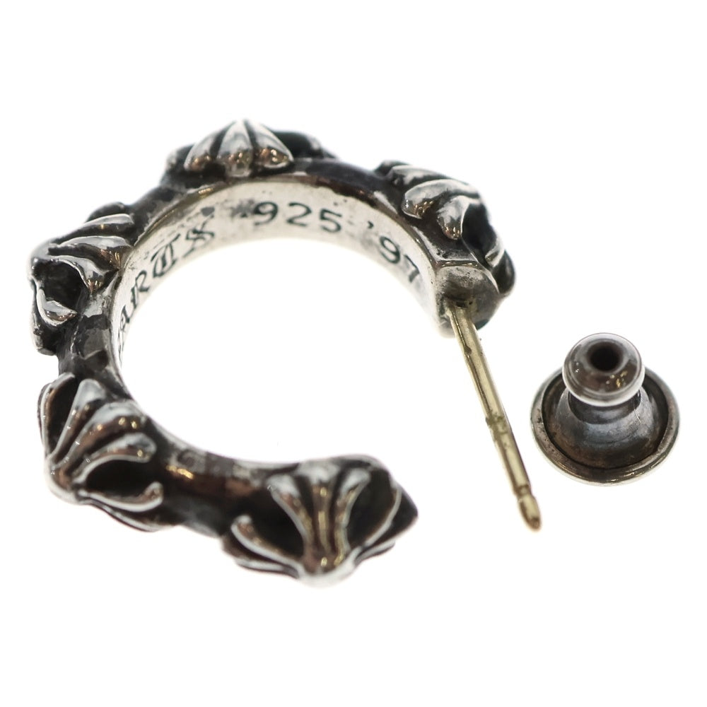 CHROME HEARTS(クロムハーツ) HOOP CROSS クロスバンド フープピアス シルバー BCA100