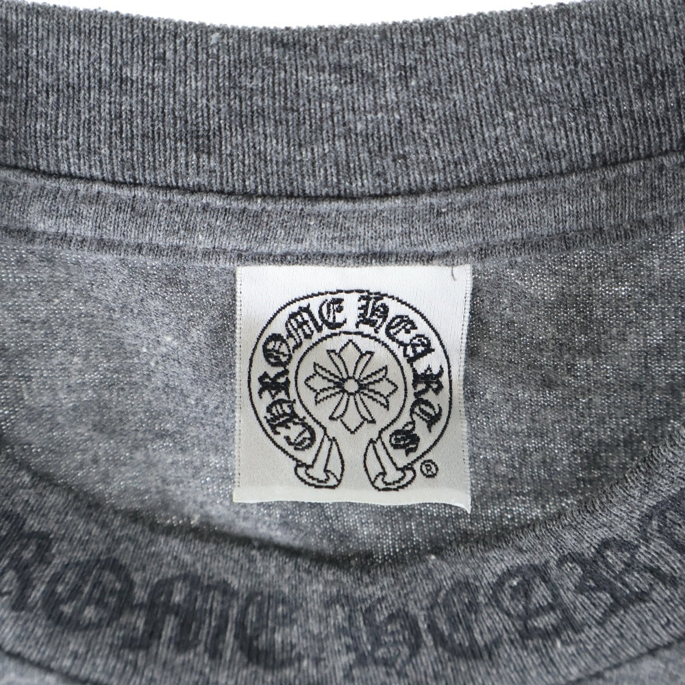 CHROME HEARTS(クロムハーツ) OLD Dagger Neck Logo Tee オールドモデル ダガープリント半袖Tシャツ グレー