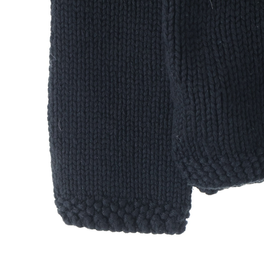 CHROME HEARTS(クロムハーツ) スターパッチ付き スパイク装飾 カシミアプルオーバーパーカー ブラック