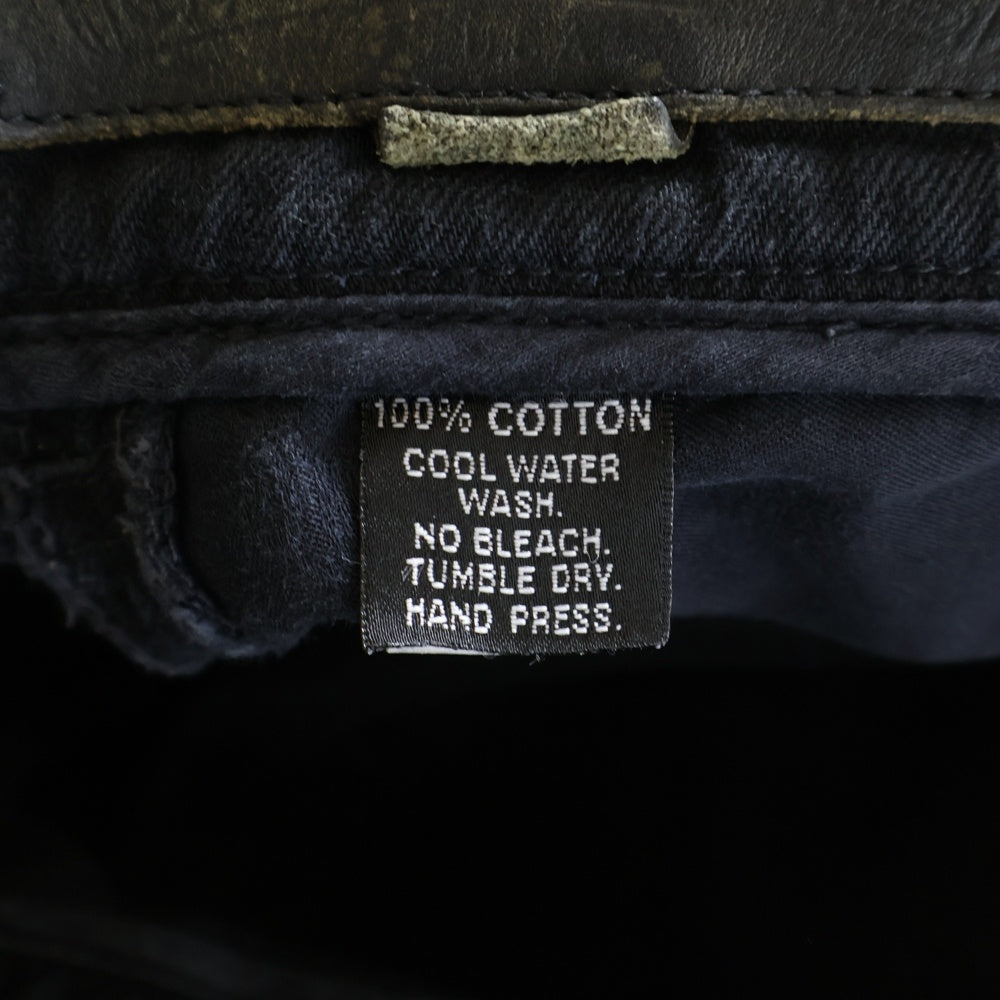 CHROME HEARTS(クロムハーツ) JEAN SL FLEURKNEE ダガージップフレアニーデニムパンツ