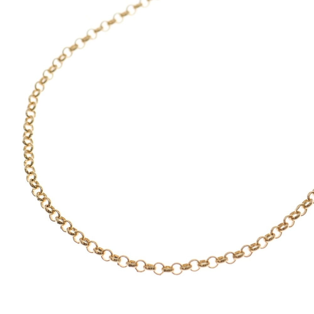 CHROME HEARTS(クロムハーツ) 22K NECKCHAIN R18 ロールチェーン18inch ゴールドネックレス