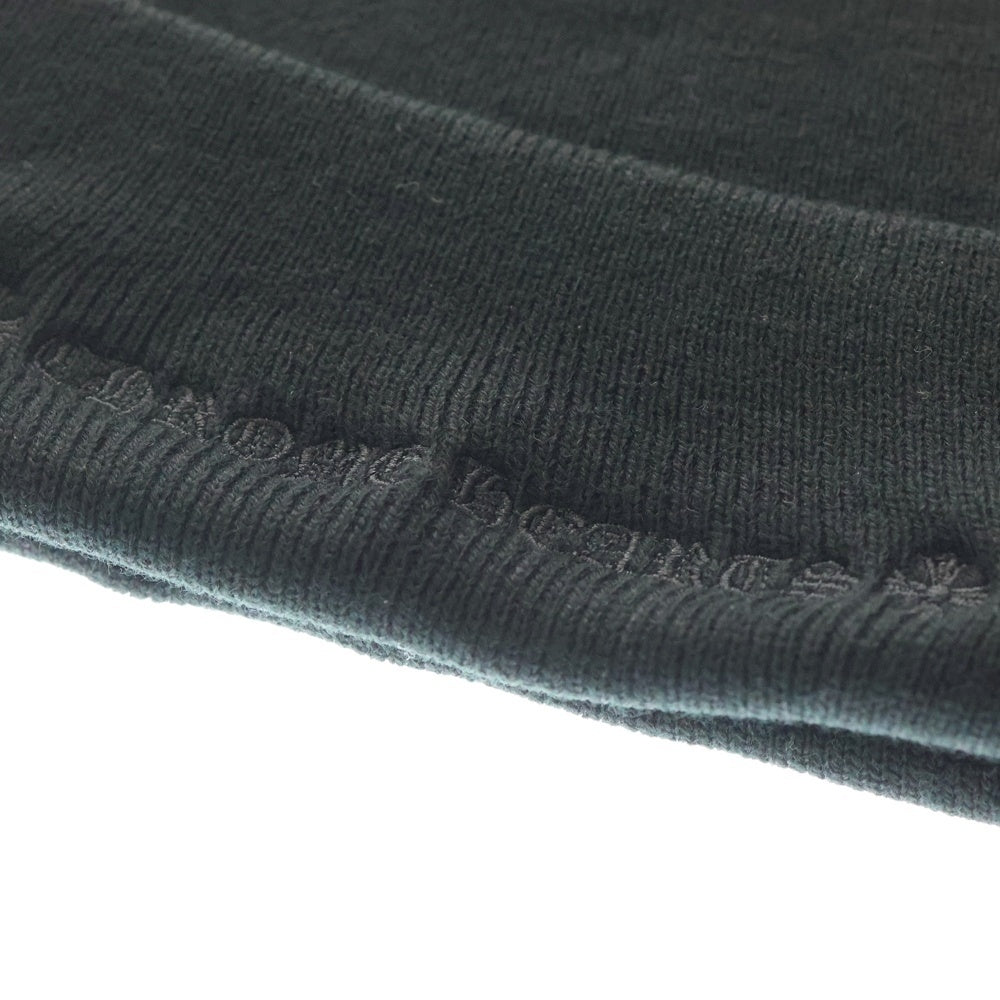 CHROME HEARTS(クロムハーツ) WATCH CAP ワッチキャップ CH刺繍ビーニー帽子 ブラック