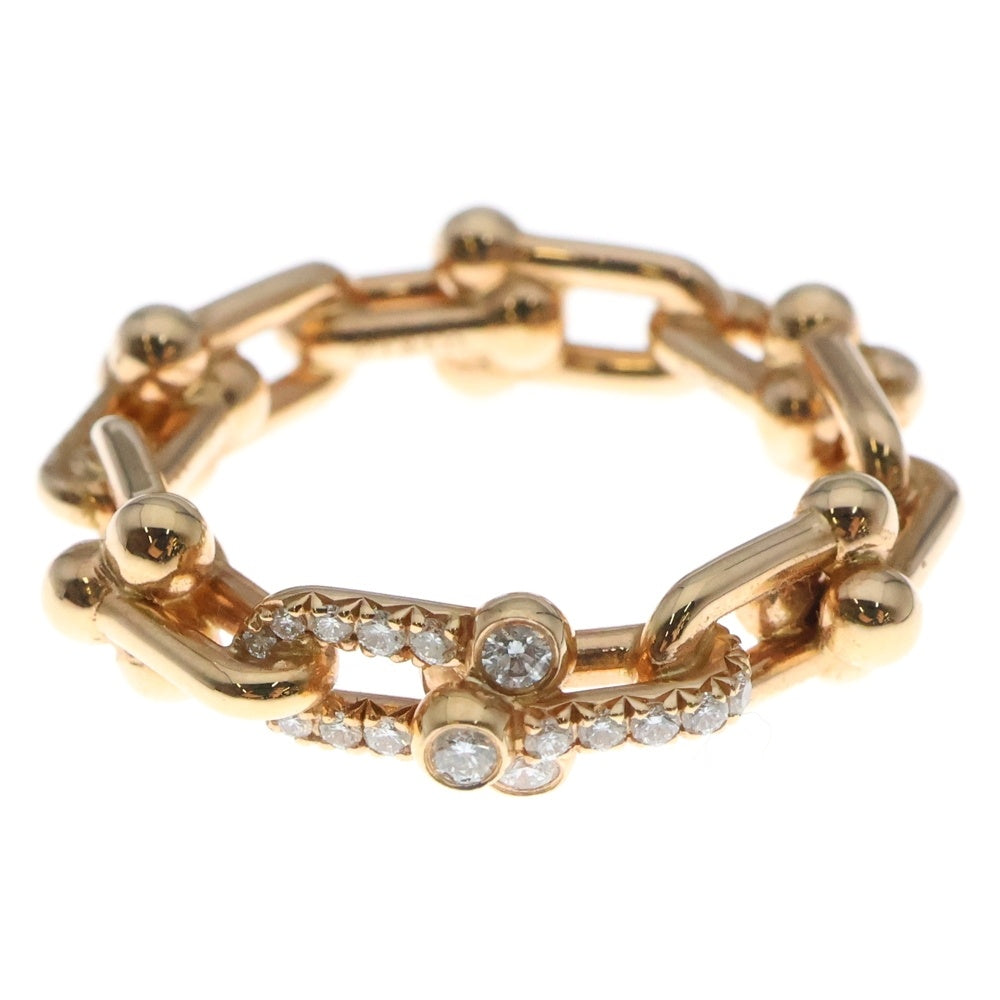 TIFFANY & Co.(ティファニー) HardWear ハードウェア K18PGダイヤスモールリンクリング レディース