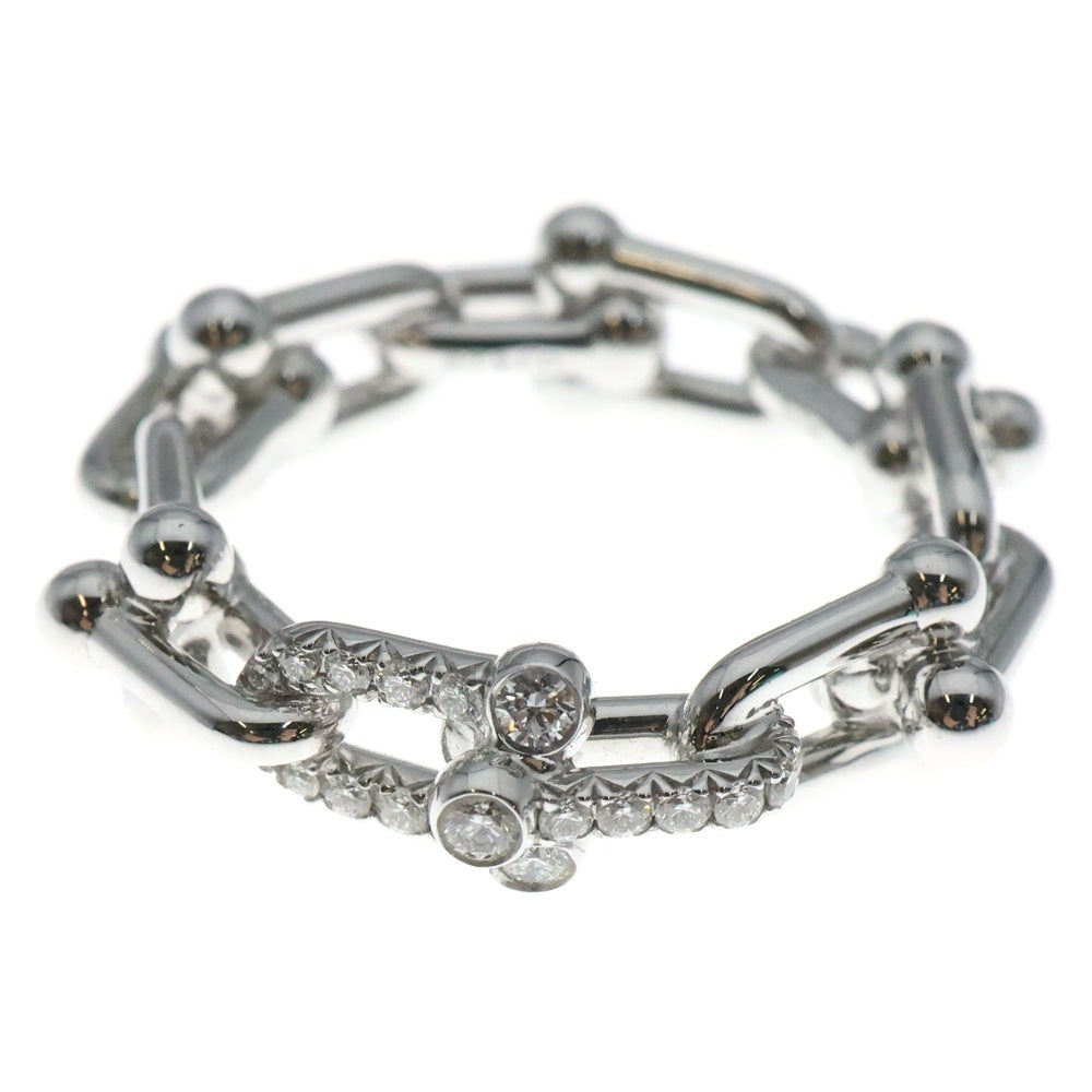 TIFFANY & Co.(ティファニー) HardWear ハードウェア K18WGダイヤスモールリンクリング レディース