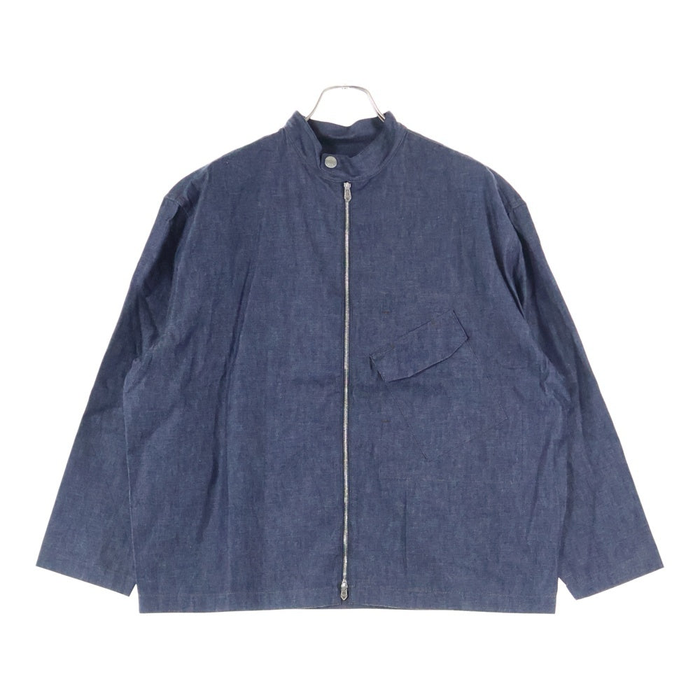 HERMES(エルメス) マディソンカラー シャツブルゾン H456120HE6042 ブルー