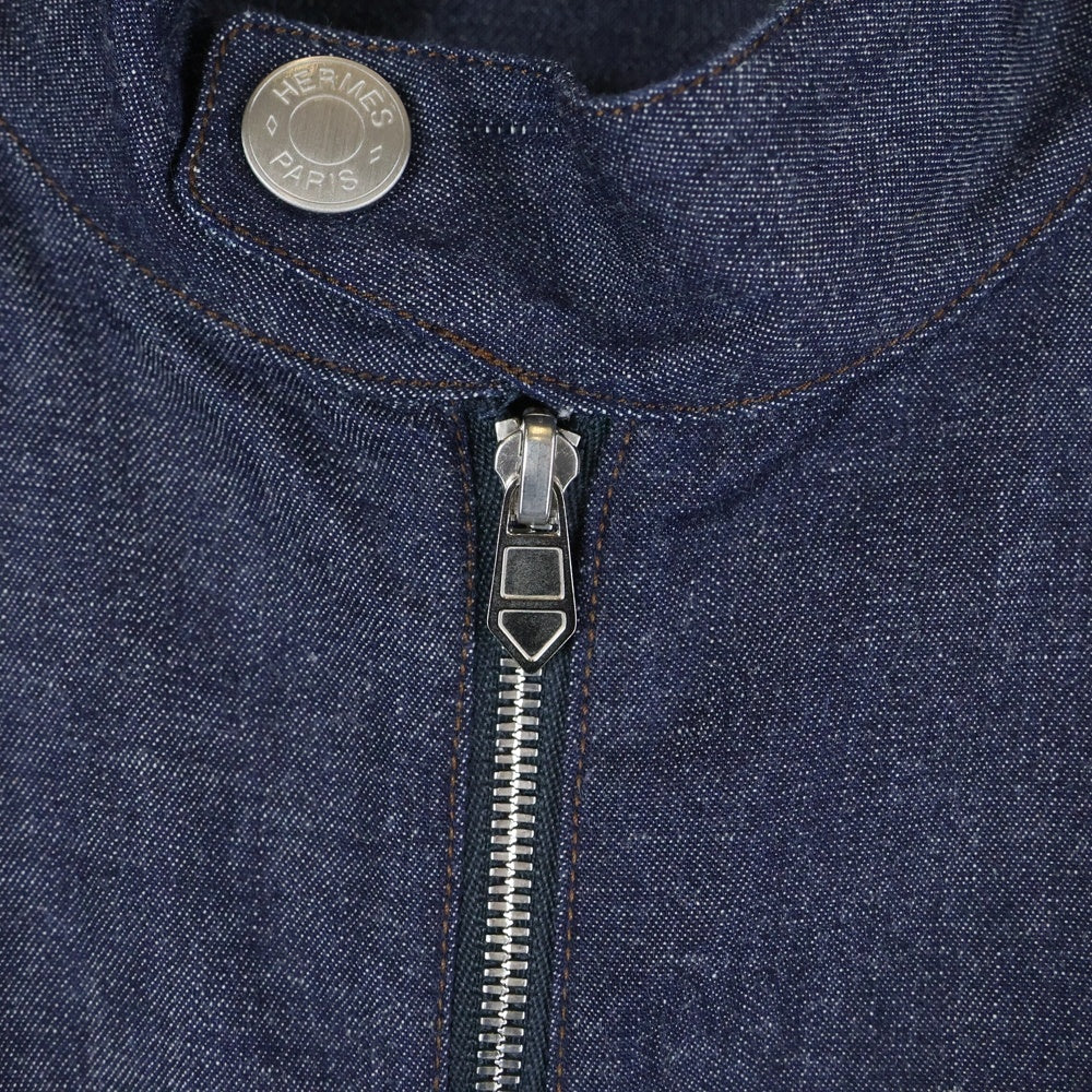 HERMES(エルメス) マディソンカラー シャツブルゾン H456120HE6042 ブルー