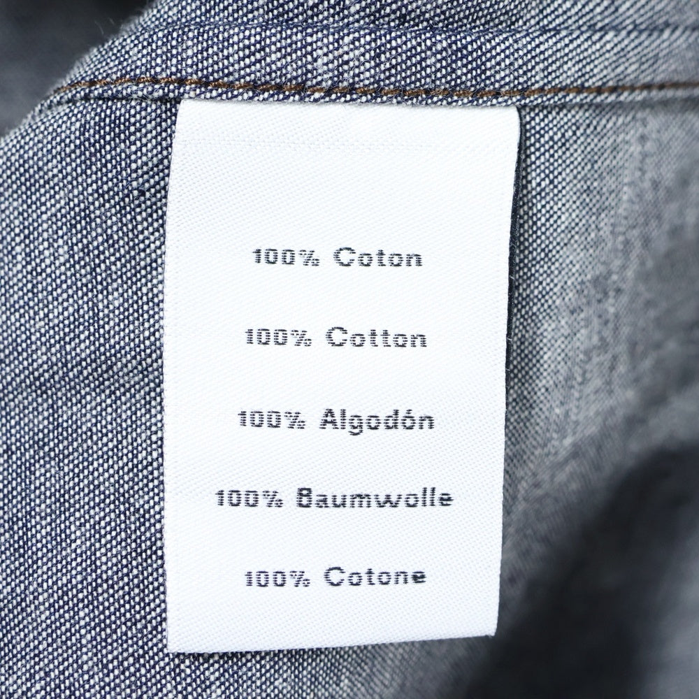 HERMES(エルメス) マディソンカラー シャツブルゾン H456120HE6042 ブルー