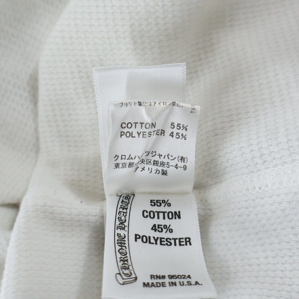 CHROME HEARTS(クロムハーツ) バック CHプラスプリント サーマル ロングスリーブTシャツ ホワイト