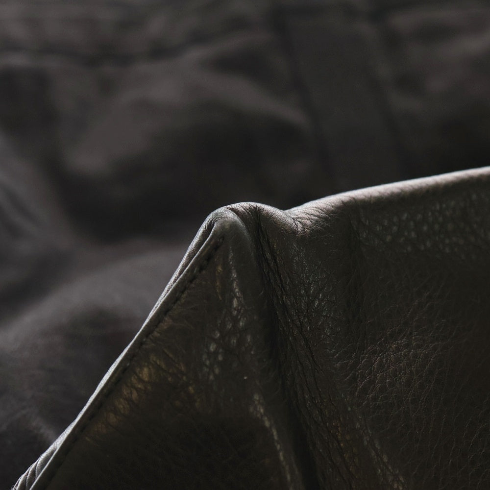 CHROME HEARTS(クロムハーツ) ユナイテッドアローズ25周年記念 250個限定 ダガージップ クロスパッチ付き デニムレザー コンビ トートバッグ ブラック/シルバー