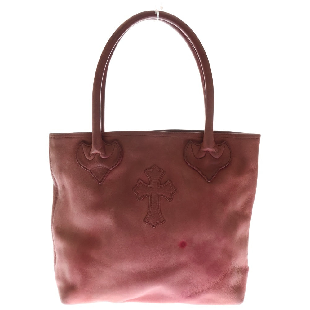 クロムハーツ トートバッグ レザー クロスパッチCHROME HEARTS CHROME HEARTS（クロムハーツ） CHROME HEARTS BLACK LINED TOTE BAG W